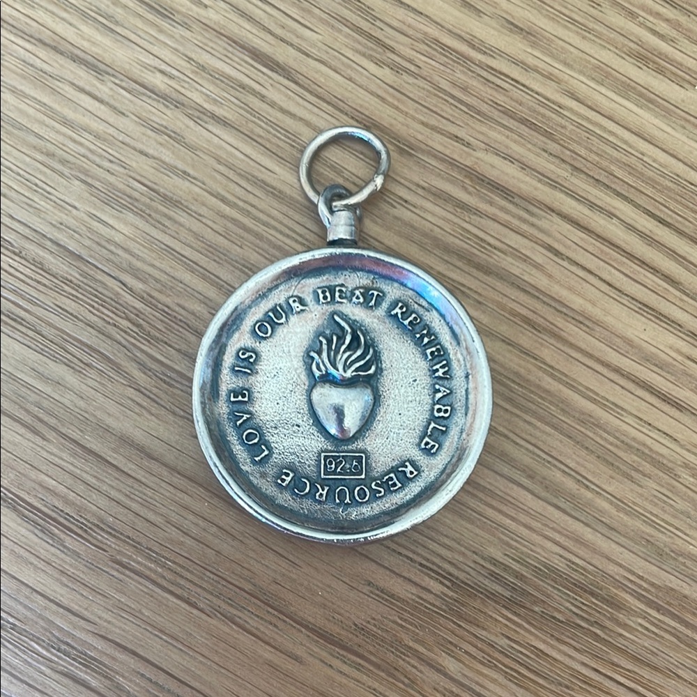 Silver Love Pendant Waxing Poetic
